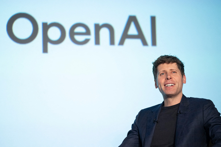米オープンAIのアルトマン最高経営責任者(CEO)=2月3日、東京都内(AFP時事)